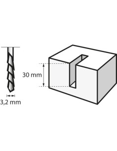 Broca de corte espiral multiusos