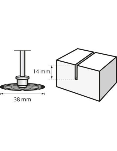 DREMEL® EZ SpeedClic: disco de corte para madera.
