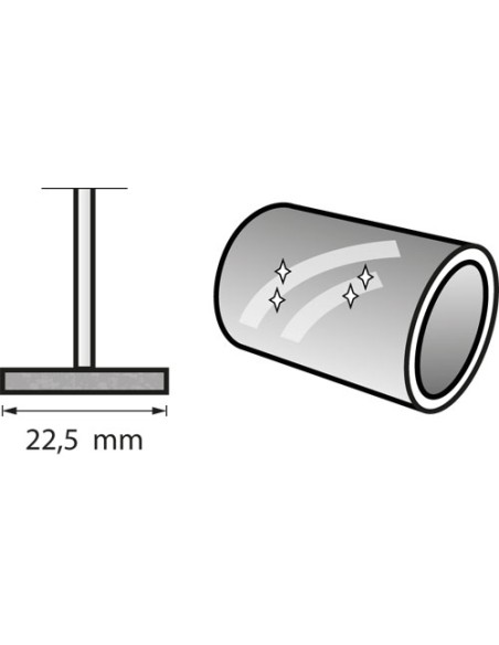 Disco de pulir 22,5 mm