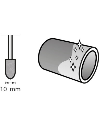 Punta de pulir 10 mm