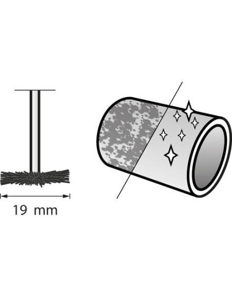Cepillo de cerdas 19 mm
