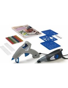 Kit para proyectos de decoración en el hogar con grabadora y pistola de pegar 930 DREMEL®