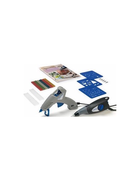 Kit para proyectos de decoración en el hogar con grabadora y pistola de pegar 930 DREMEL®