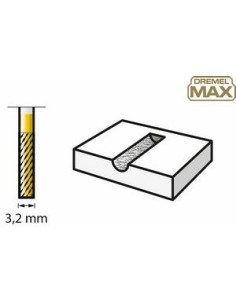 Broca de tallado de carburo de tungsteno DREMEL® MAX