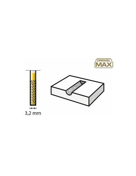 Broca de tallado de carburo de tungsteno DREMEL® MAX