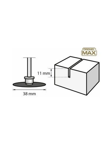 Disco de corte de diamante DREMEL® MAX EZ SPEEDCLIC