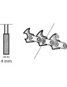 Punta de amolar para afilar sierras de cadena 4 mm