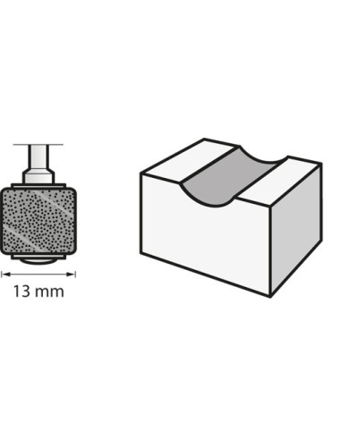 Banda de lija de 13 mm, grano 120