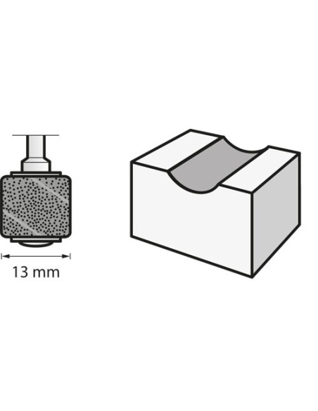 Banda de lija de 13 mm, grano 120