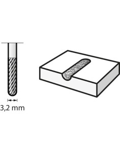 Punta puntiaguda de fresa de carburo de tungsteno 3,2 mm