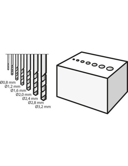 Juego de brocas de precisión