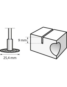 Disco de corte/conformado 25,4 mm