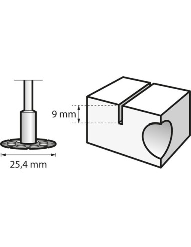 Disco de corte/conformado 25,4 mm