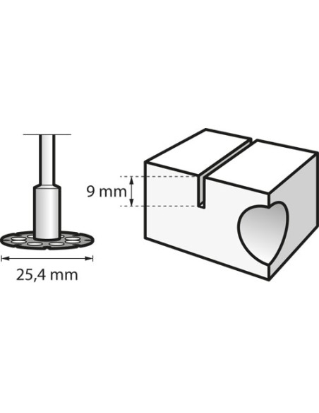 Disco de corte/conformado 25,4 mm