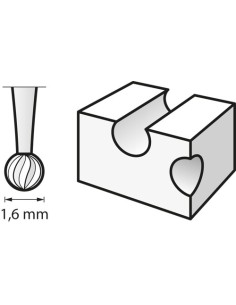Fresa para grabar 1,6 mm