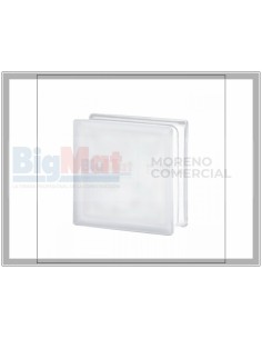 BLOQUE VIDRIO 19X19X8 NEUTRO ONDULADO