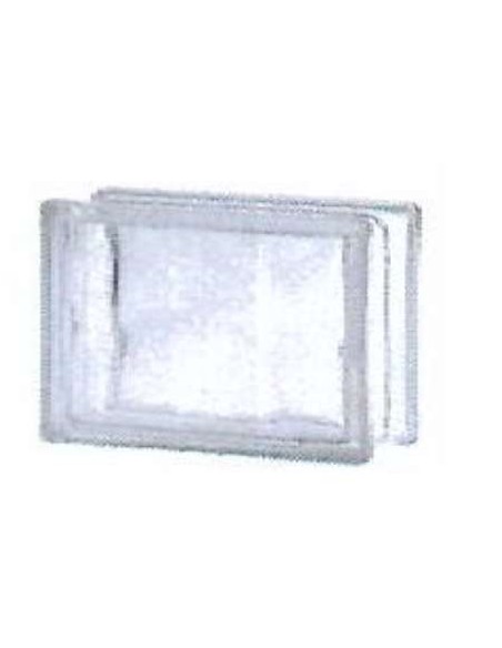 BLOQUE VIDRIO 19X19X8 NEUTRO ONDULADO