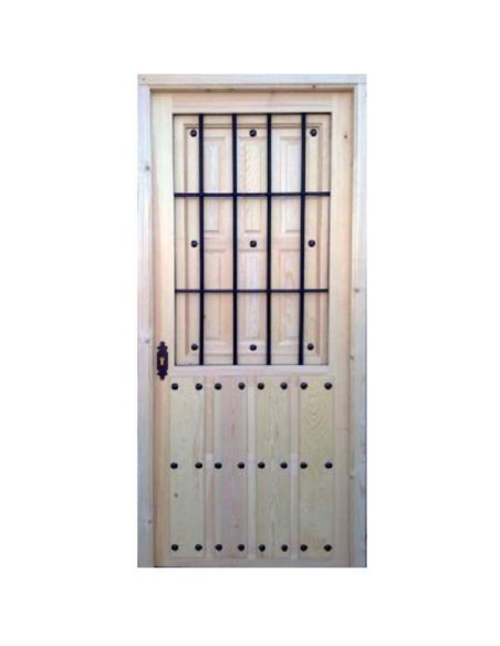 PUERTA DE CLAVOS DE CALLE DERECHA BSS1 210X94 CM CARPINTERI