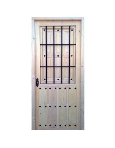 PUERTA DE CLAVOS DE CALLE DERECHA BSS1 210X94 CM CARPINTERI
