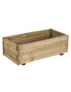 JARDINERA RUSTICA RECTANGULAR 80X40XH.27 CM 63L (C) FOREST STY