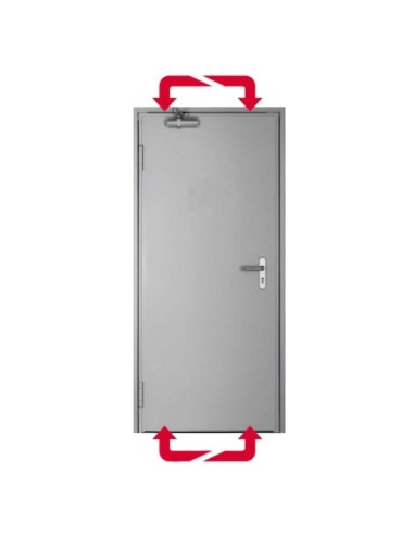 PUERTA CORTAFUEGO REVER. EI2-60 780X2050 RAL7038