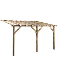 PERGOLA ADOSABLE ETRETA 300X400XH218/250CM,3 POSTES 9X9CM (D) FOREST STY