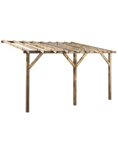 PERGOLA ADOSABLE ETRETA 300X400XH218/250CM,3 POSTES 9X9CM (D) FOREST STY