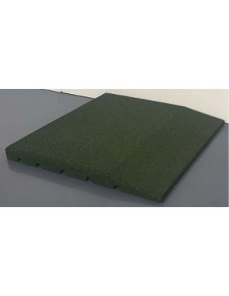 LOSETA CAUCHO 50X50 4CM VERDE TERMINACION