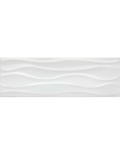 AZULEJO MESSINA DECOR BIANCO MATE 25X75