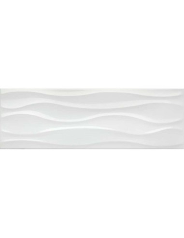 AZULEJO MESSINA DECOR BIANCO MATE 25X75