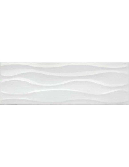 AZULEJO MESSINA DECOR BIANCO MATE 25X75