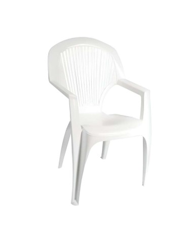 SILLON MONOBLOCK RESPALDO ALTO BLANCO