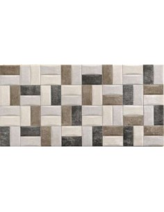 AZULEJO PR DECORADO CROSS SMART MIX 25X50 2