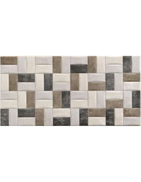 AZULEJO PR DECORADO CROSS SMART MIX 25X50