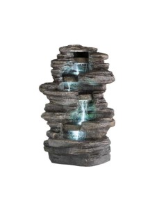 FUENTE LED PARA EXTERIOR FORMA ROCA EN CASCADA