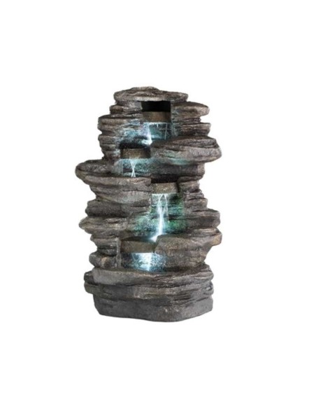 FUENTE LED PARA EXTERIOR FORMA ROCA EN CASCADA