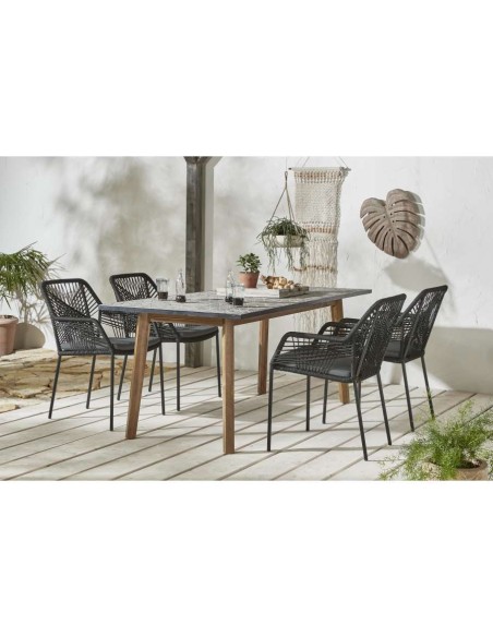 SILLA DE CUERDA MOD.SEVILLA, ESTRUCTURA HIERRO KAEMINGK B