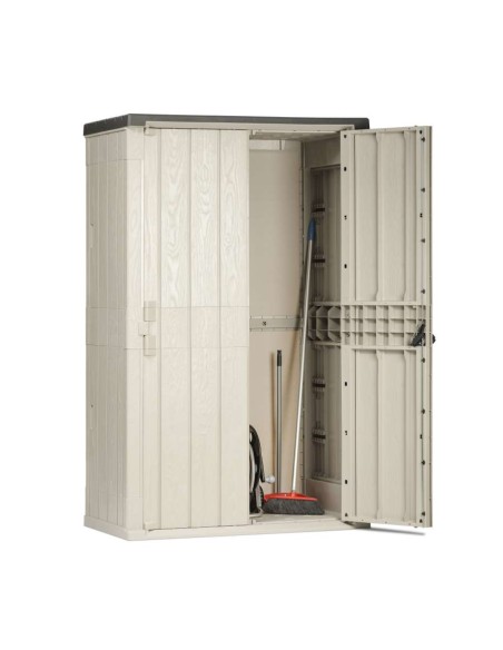 COBERTIZO RESINA HIGH STORA WAY 130X75,6X206,2CM ANTRACITA