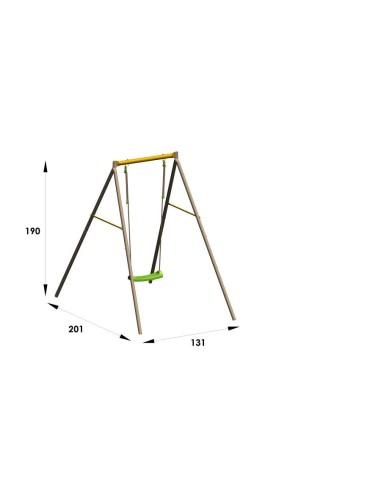 COLUMPIO 1 ASIENTO INDIVIDUAL METAL ALLEGRO JARDIN