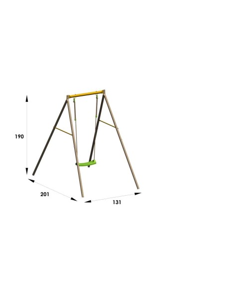 COLUMPIO 1 ASIENTO INDIVIDUAL METAL ALLEGRO JARDIN