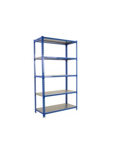 ESTANTERIA METALICA 200X100X50 5 EST. SIN TORNILLO AZUL/NARANJA/GALVANIZADO