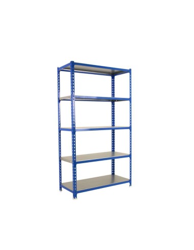ESTANTERIA METALICA 200X100X50 5 EST. SIN TORNILLO AZUL/NARANJA/GALVANIZADO