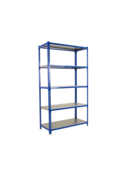 ESTANTERIA METALICA 200X100X50 5 EST. SIN TORNILLO AZUL/NARANJA/GALVANIZADO
