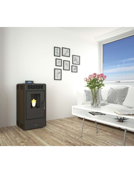 ESTUFA DE PELLET BOREAL 9KW - CANALIZABLE (SIN LATERALES).