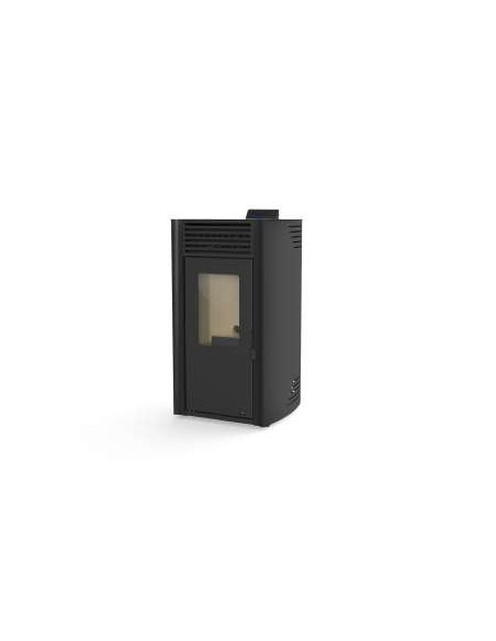 ESTUFA DE PELLET FIRST 12 KW CANALIZABLE NEGRA