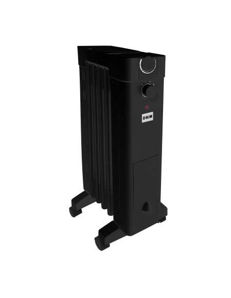 RADIADOR DE ACEITE 5 ELEMENTOS 1000W NEGRO MATE
