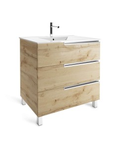 MUEBLE BAÚO ONE 80 HERCULES 3C C/PATAS, ROBLE VH