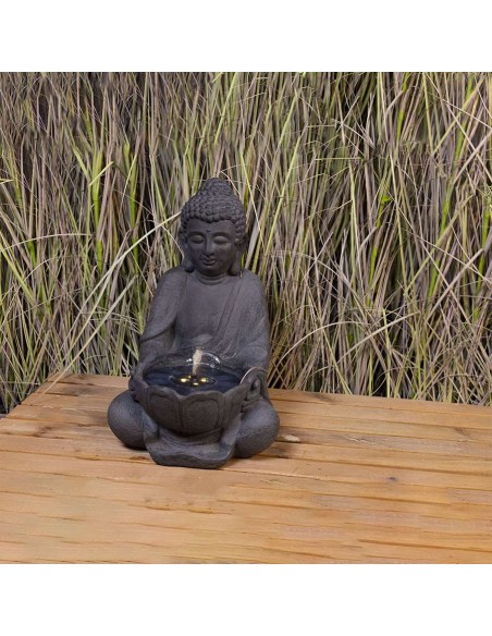 FUENTE BUDDHA CON LUZ SOLAR (B) KAEMINGK
