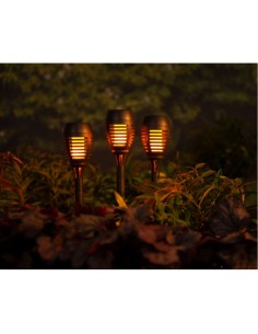 ANTORCHA SOLAR CON EFECTO LLAMA D7,5X27CM(PAQUETE 4UDS)
