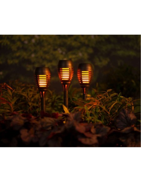 ANTORCHA SOLAR CON EFECTO LLAMA D7,5X27CM(PAQUETE 4UDS)